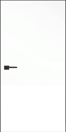 Дверь INVISIBLE черный матовый в комплекте - фото 1